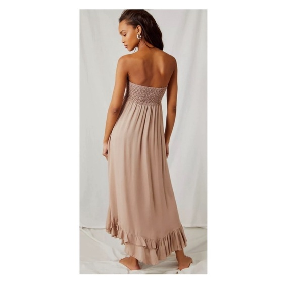 Free People Adella Corset Strapless Dress. - Picture 2 of 6